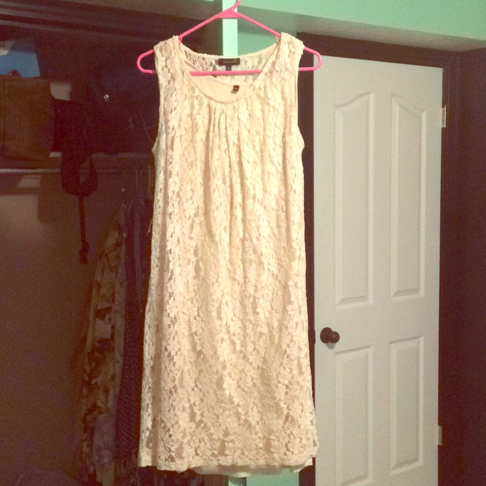 Lacey off white dress